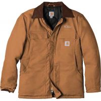 20-CTC003, Small, Carhartt Brown, Left Chest, Trust Company - Horizontal.